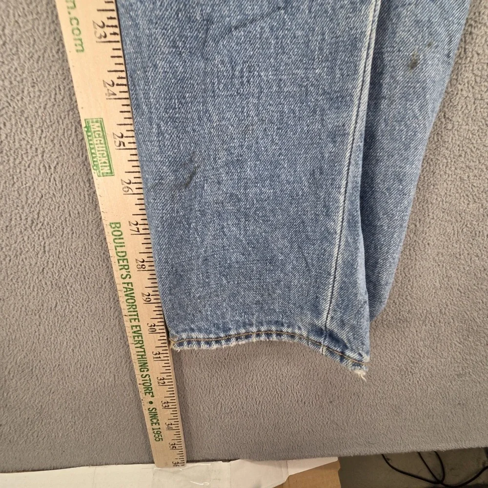 Levis 501 Jeans Mens Selvedge Blue Light Wash Slim Whiskers Thrashed‎ Fits 31x31